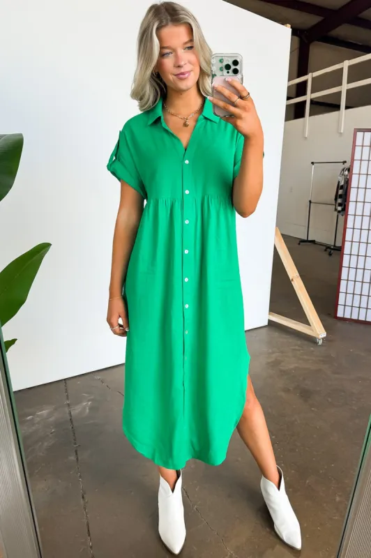 Larissah Button Down Midi Dress - FINAL SALE made by Very J