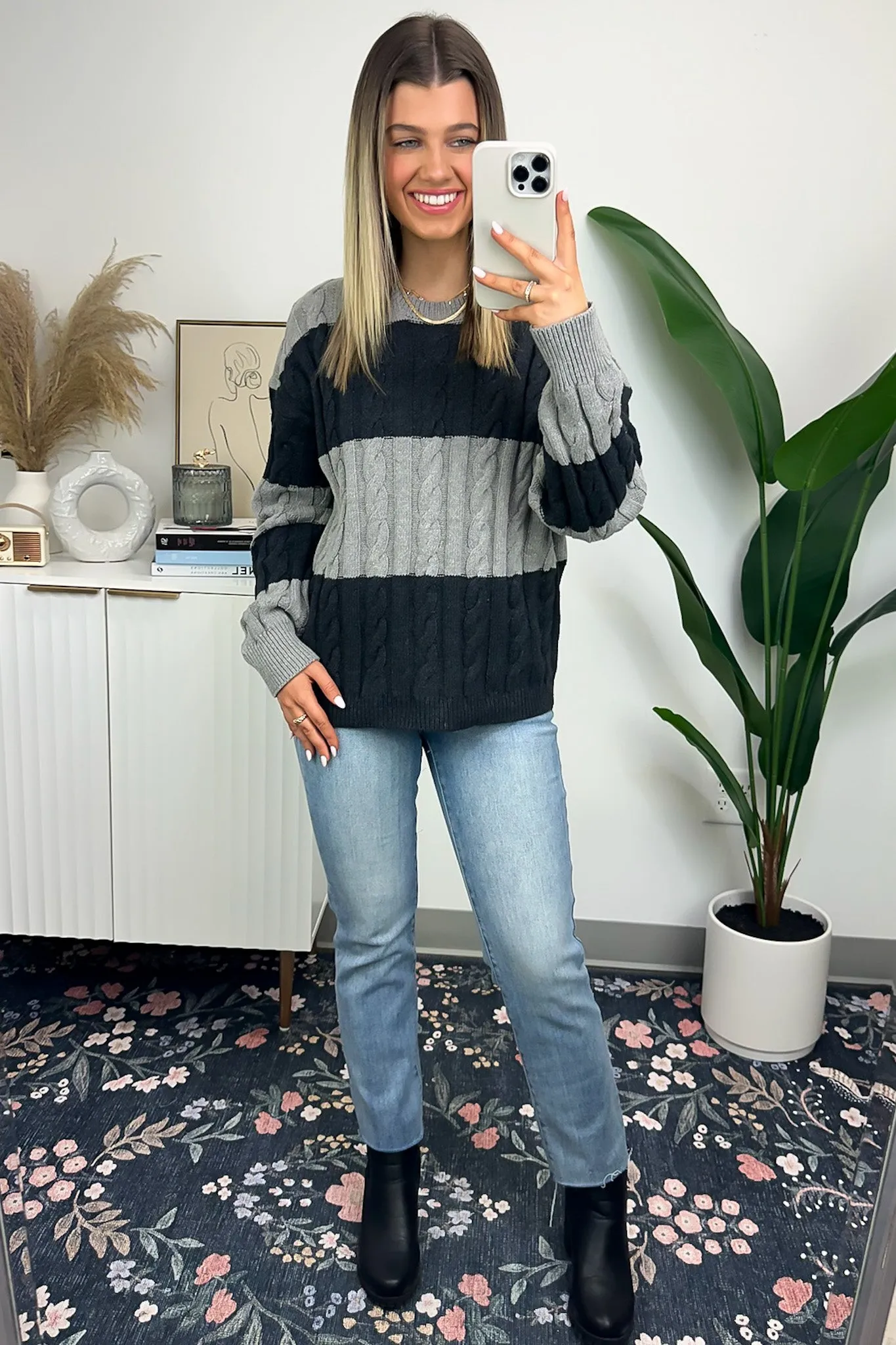 Chameli Color Block Striped Sweater - FINAL SALE sold by Madison + Mallory product image thumbnail 2