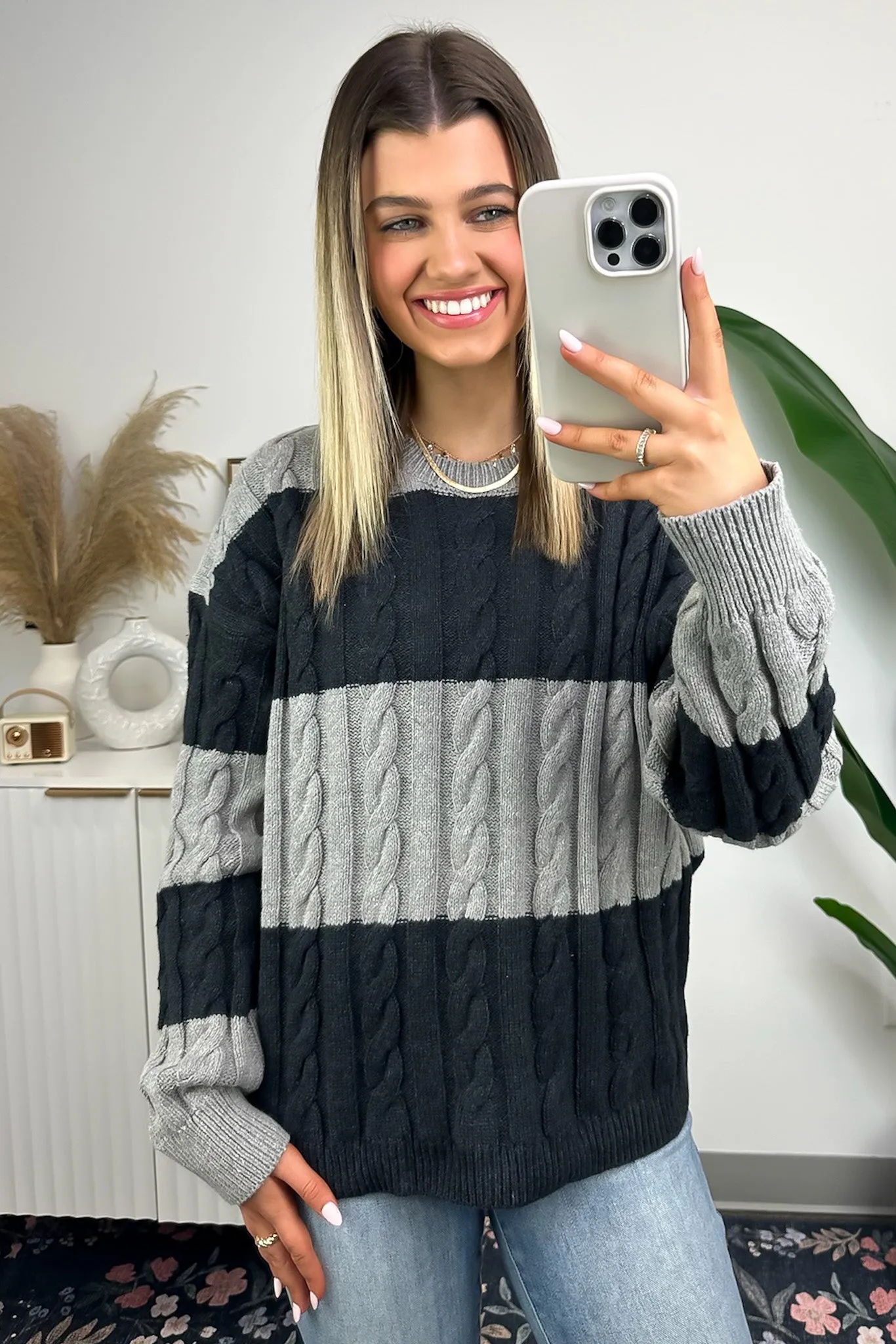 Chameli Color Block Striped Sweater - FINAL SALE sold by Madison + Mallory product image thumbnail 3