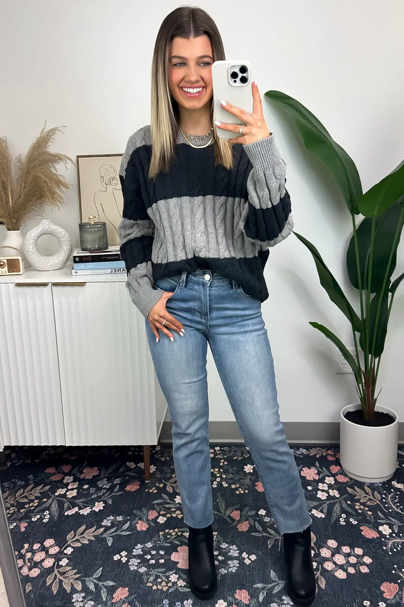 Chameli Color Block Striped Sweater - FINAL SALE sold by Madison + Mallory product image thumbnail 5