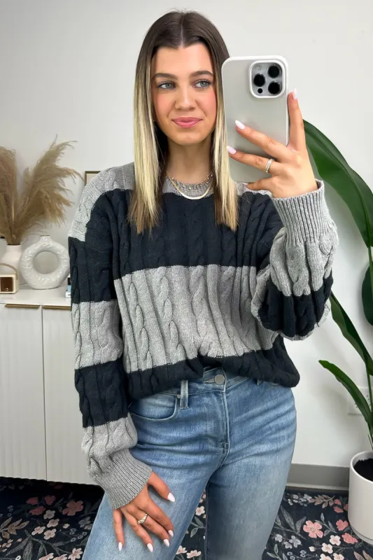 Chameli Color Block Striped Sweater - FINAL SALE sold by Madison + Mallory