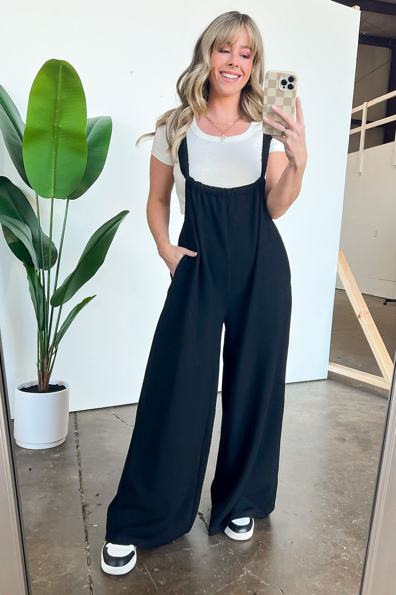 Corrinah Drawstring Flowy Jumpsuit sold by Madison + Mallory