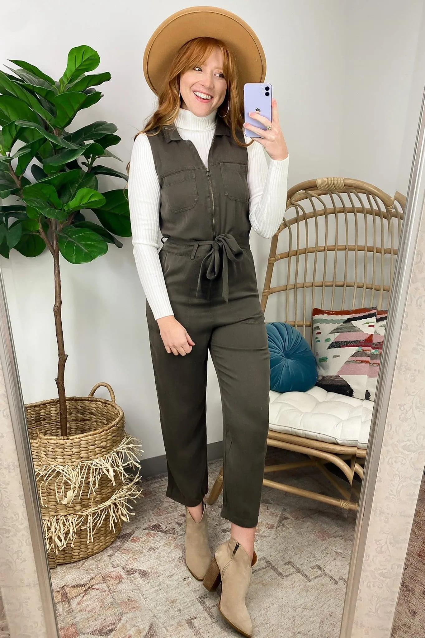 Absolutely Thriving Zip Up Utility Jumpsuit - FINAL SALE sold by Madison + Mallory