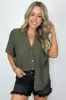 At My Best Button Down Relaxed Top - BACK IN STOCK sold by Madison + Mallory