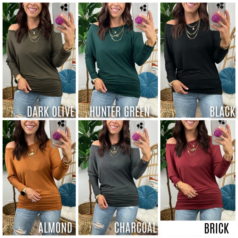Cailey Boat Neck Dolman Top - FINAL SALE sold by Madison + Mallory