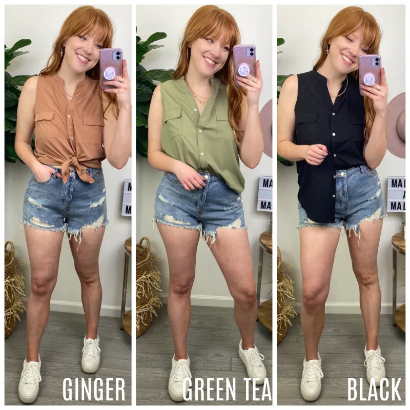 Quincie Button Down Top - FINAL SALE sold by Madison + Mallory