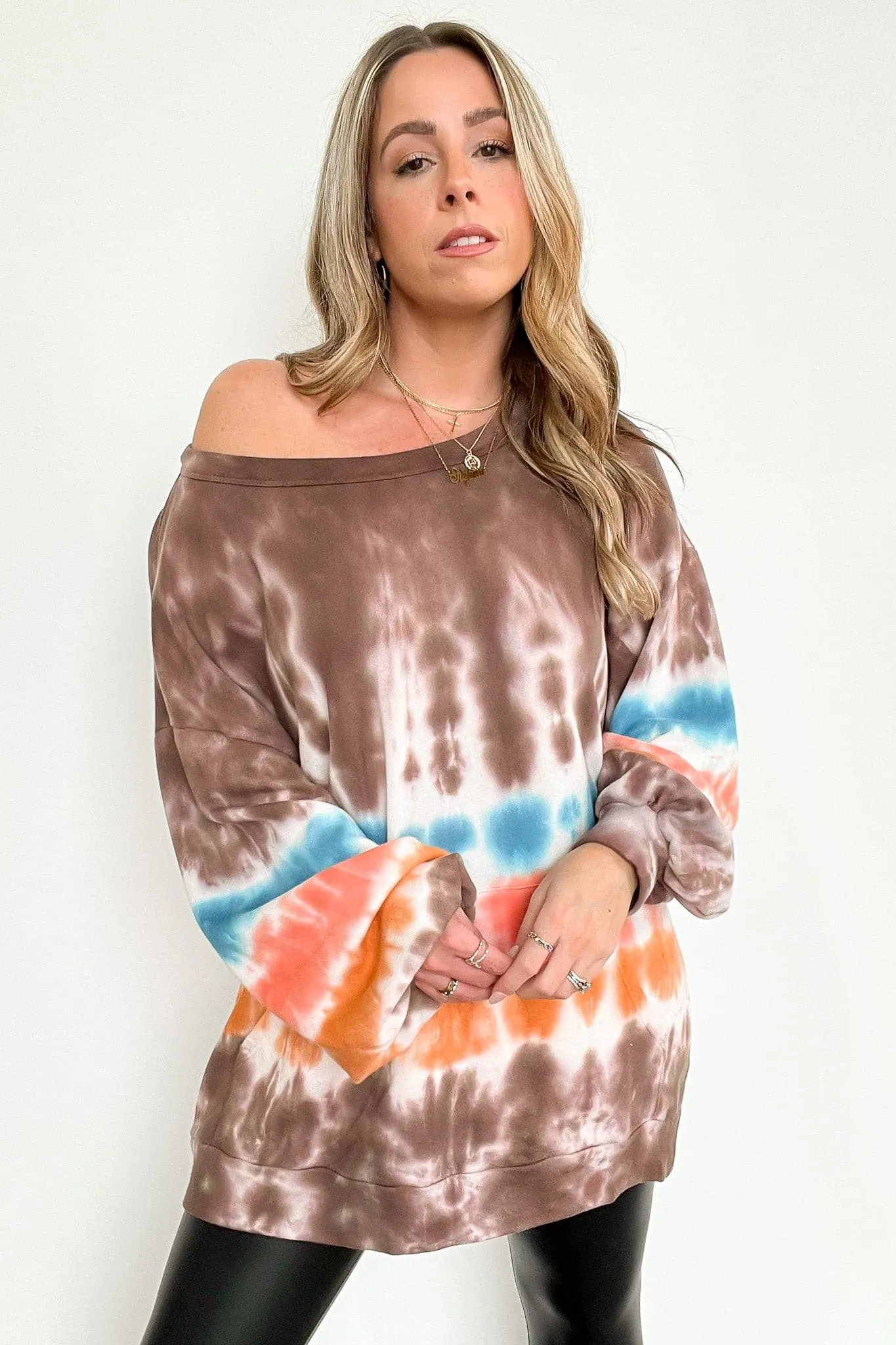 Beckee Tie Dye Pocket Pullover - FINAL SALE sold by Madison + Mallory