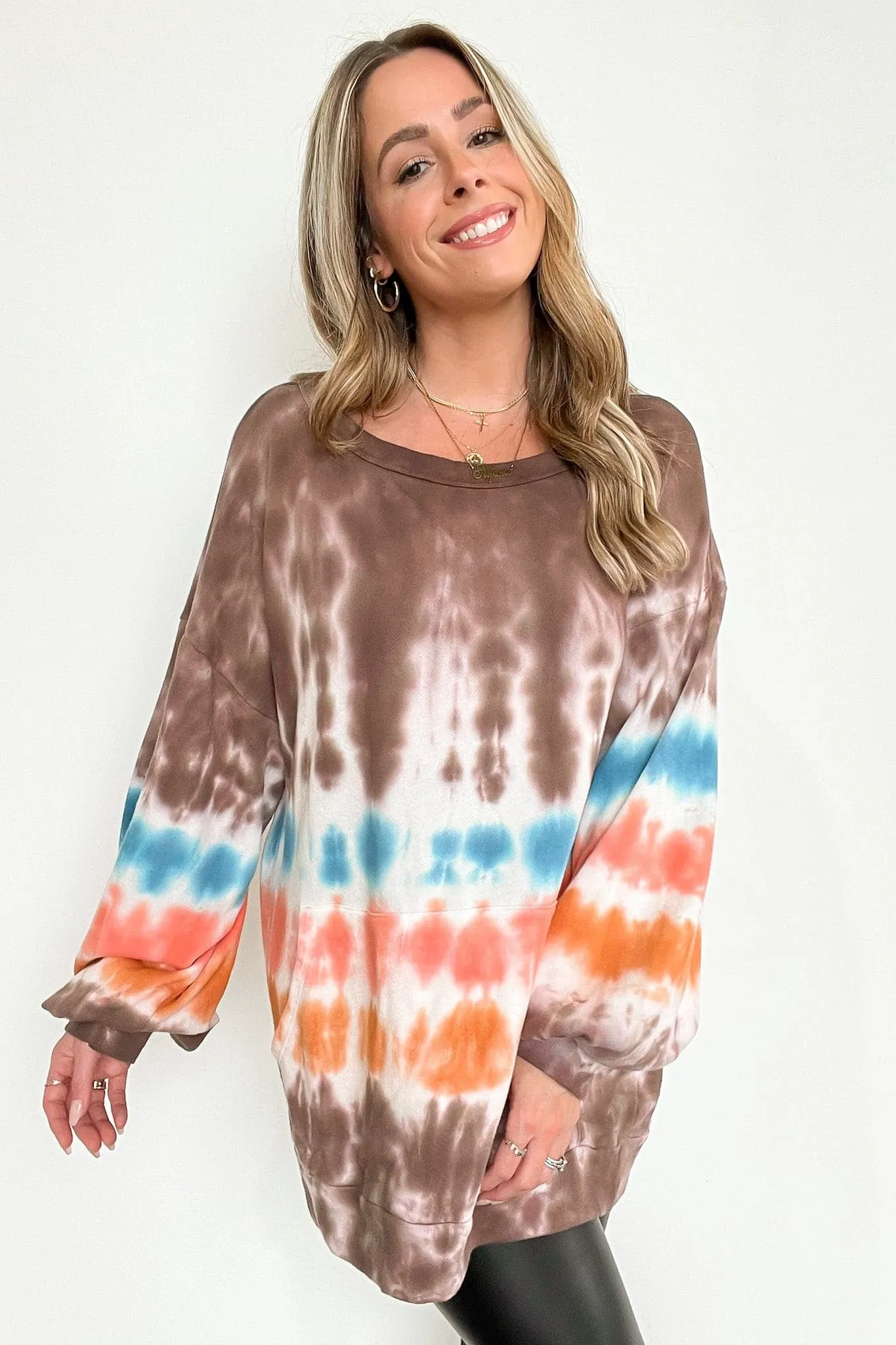 Beckee Tie Dye Pocket Pullover - FINAL SALE sold by Madison + Mallory product image thumbnail 3