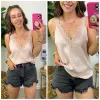 Favored Lace Detail Tank - FINAL SALE sold by Madison + Mallory