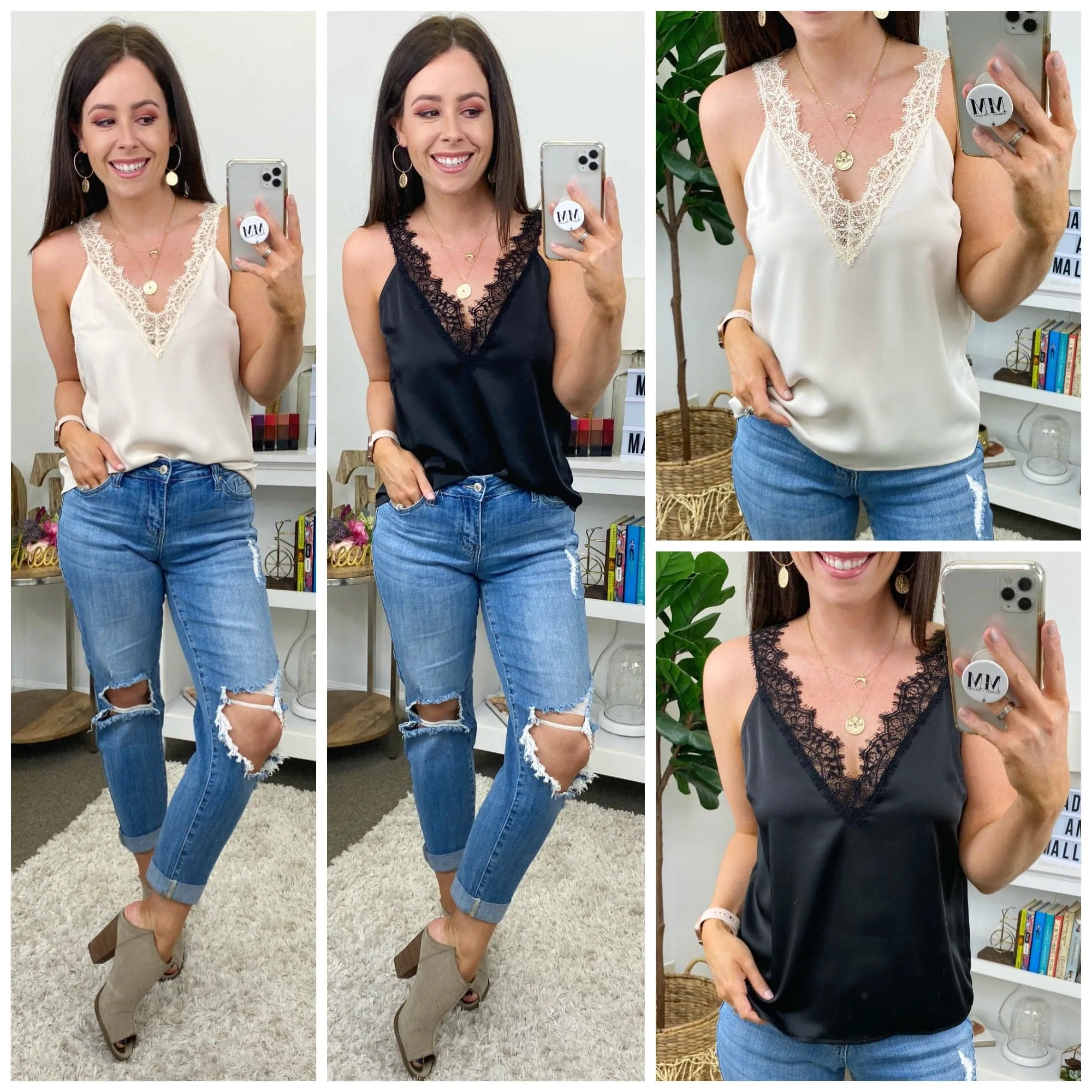 Favored Lace Detail Tank - FINAL SALE sold by Madison + Mallory product image thumbnail 2