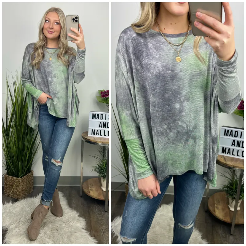 Trendy Type Cloud Wash Flowy Top - FINAL SALE sold by Madison + Mallory