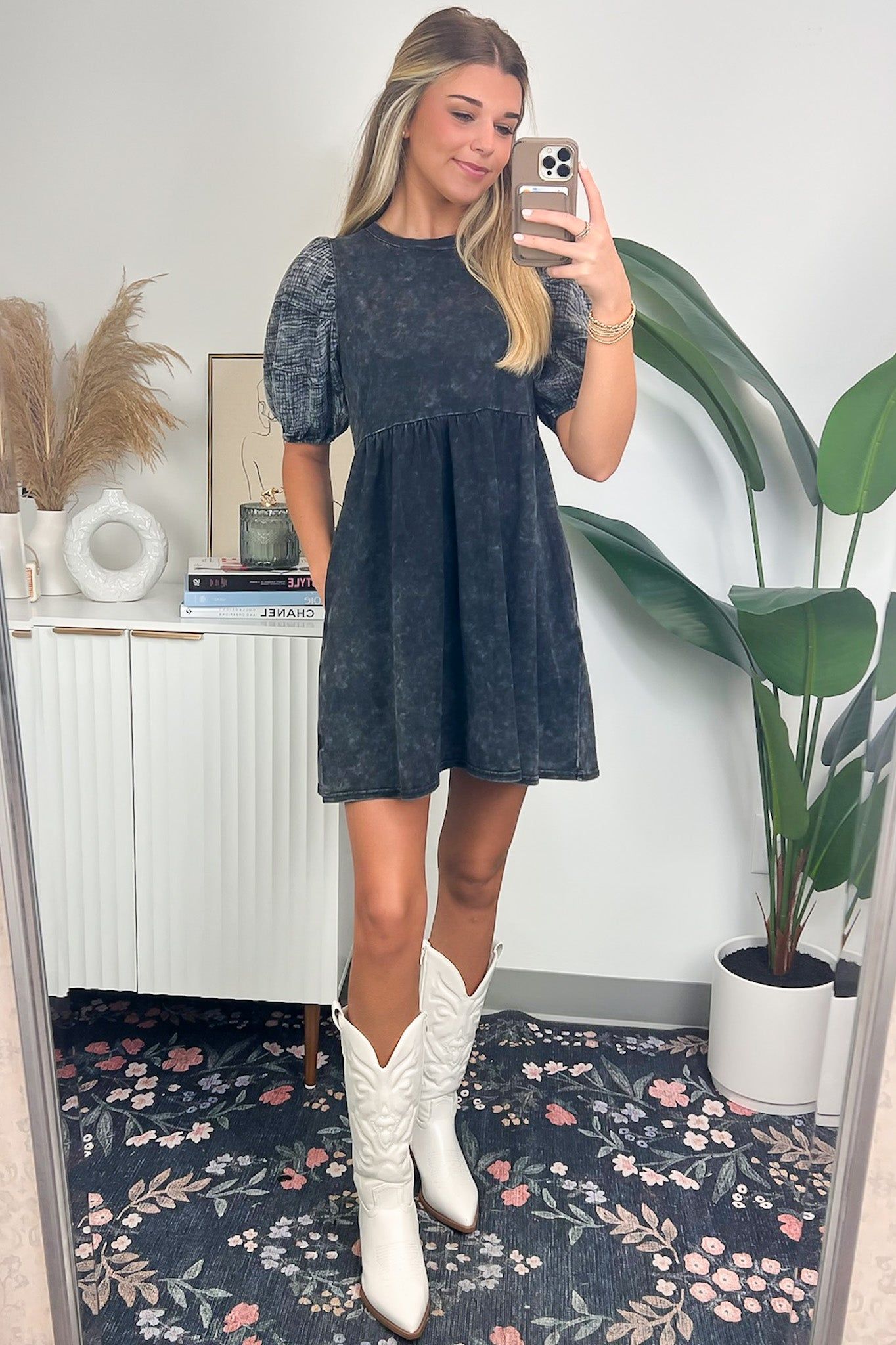 Faunna Puff Sleeve Dress - BACK IN STOCK sold by Madison + Mallory product image thumbnail 4