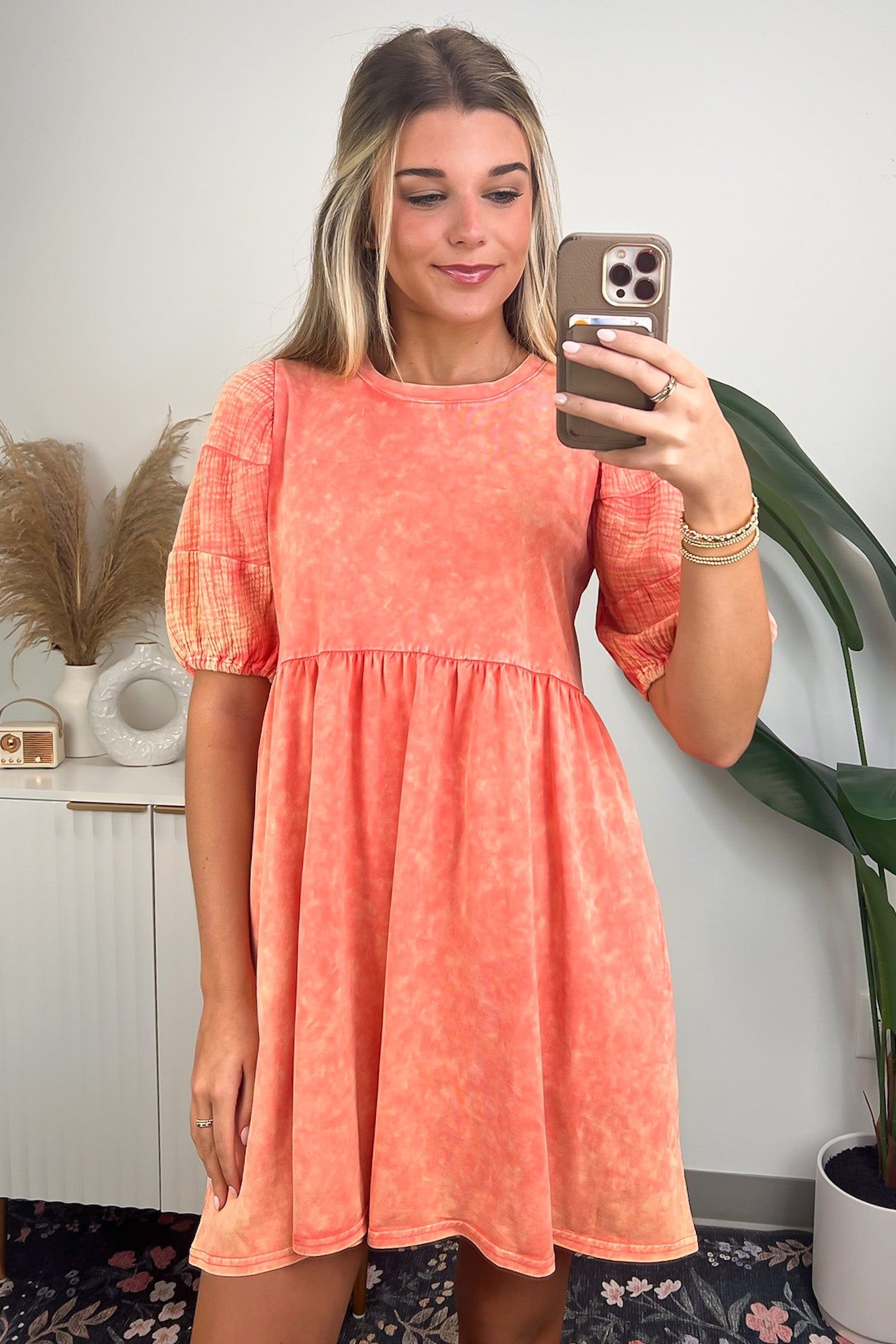 Faunna Puff Sleeve Dress - BACK IN STOCK sold by Madison + Mallory product image thumbnail 2