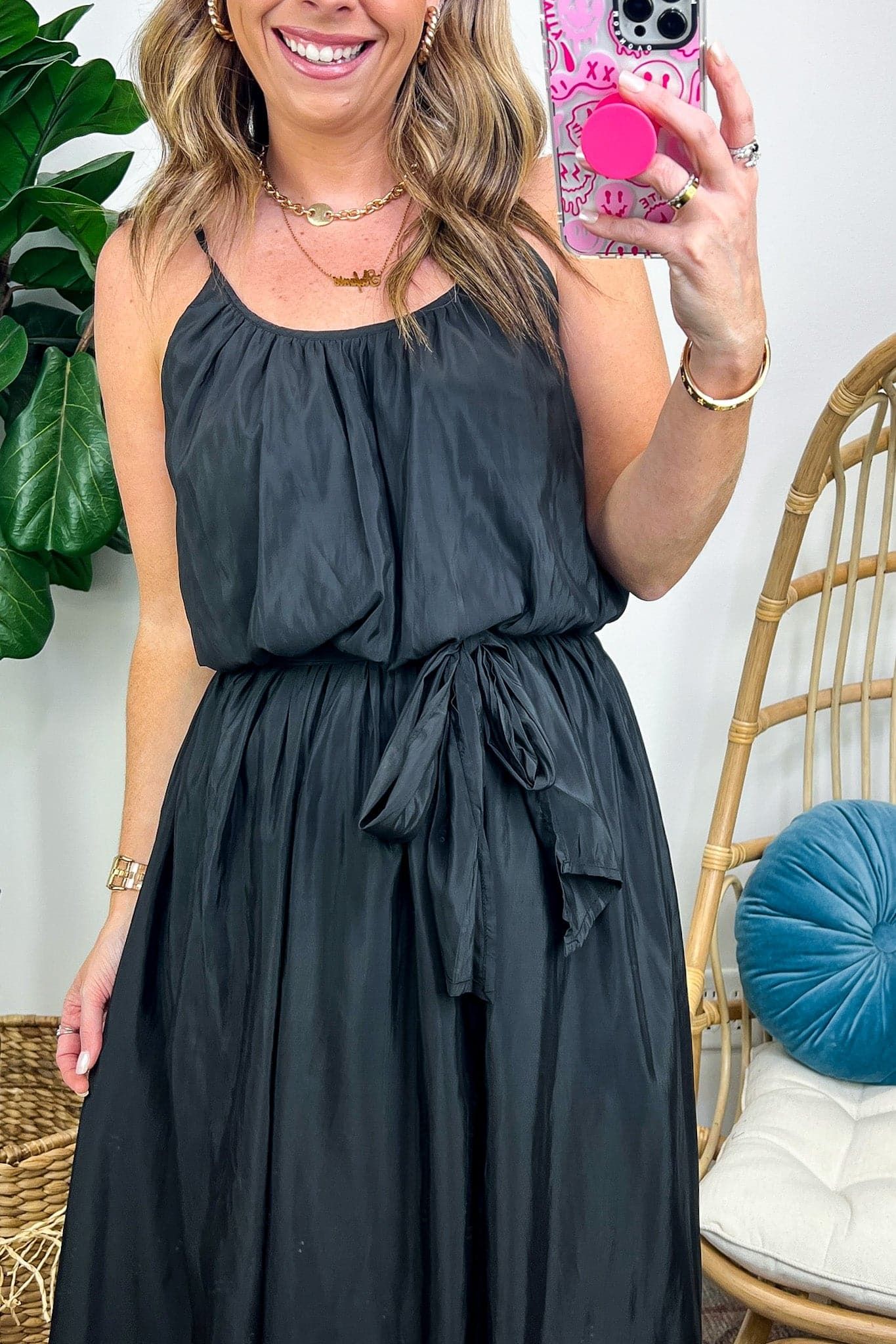 Divinely Inspired Waist Tie Flowy Maxi Dress - FINAL SALE sold by Madison + Mallory product image thumbnail 3