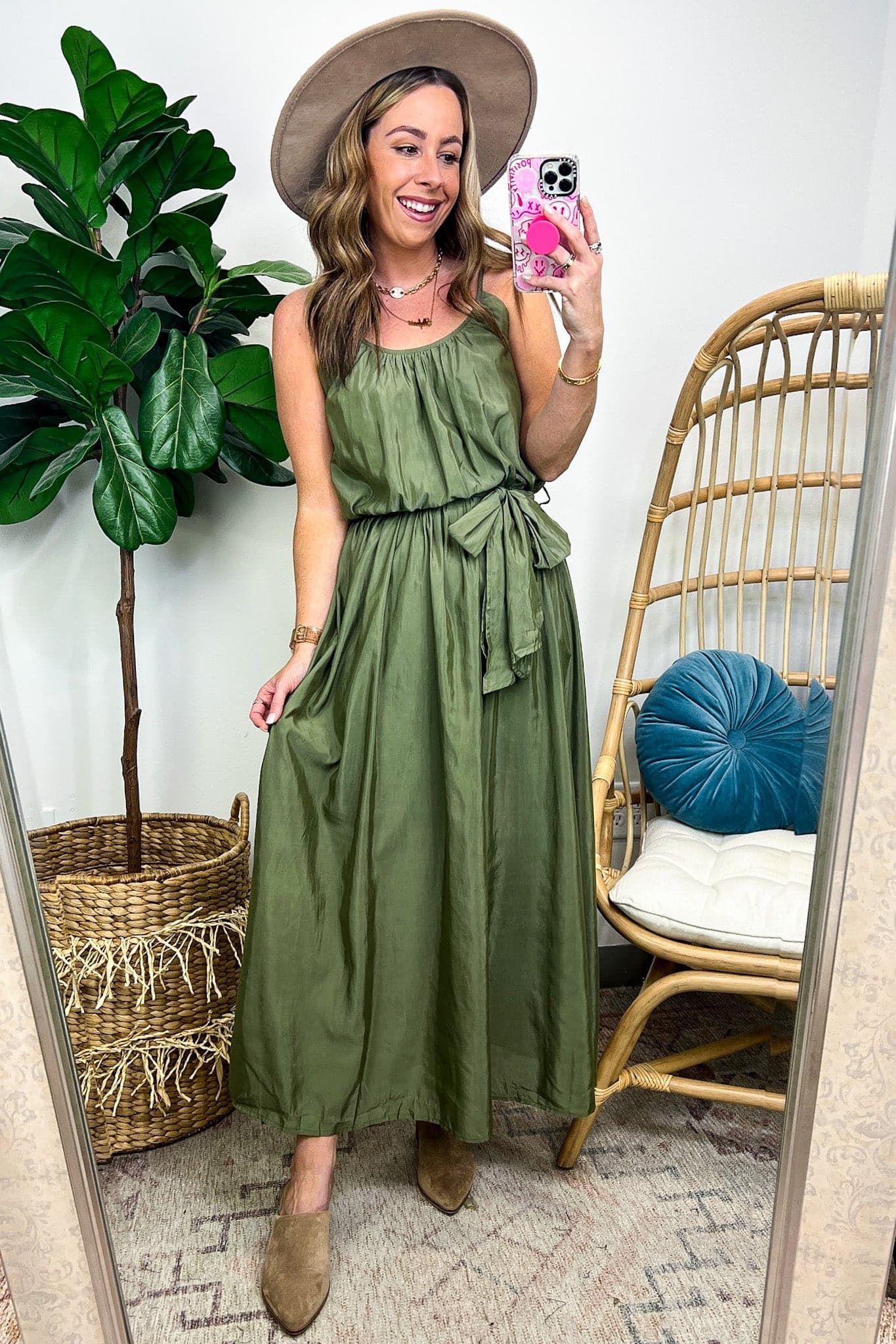 Divinely Inspired Waist Tie Flowy Maxi Dress - FINAL SALE sold by Madison + Mallory product image thumbnail 2