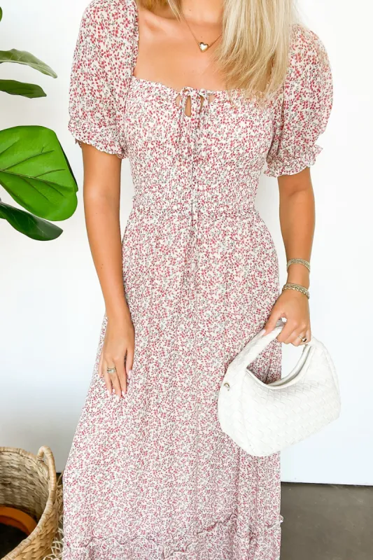 Beautifully Decadent Smocked Floral Maxi Dress - FINAL SALE sold by Madison + Mallory