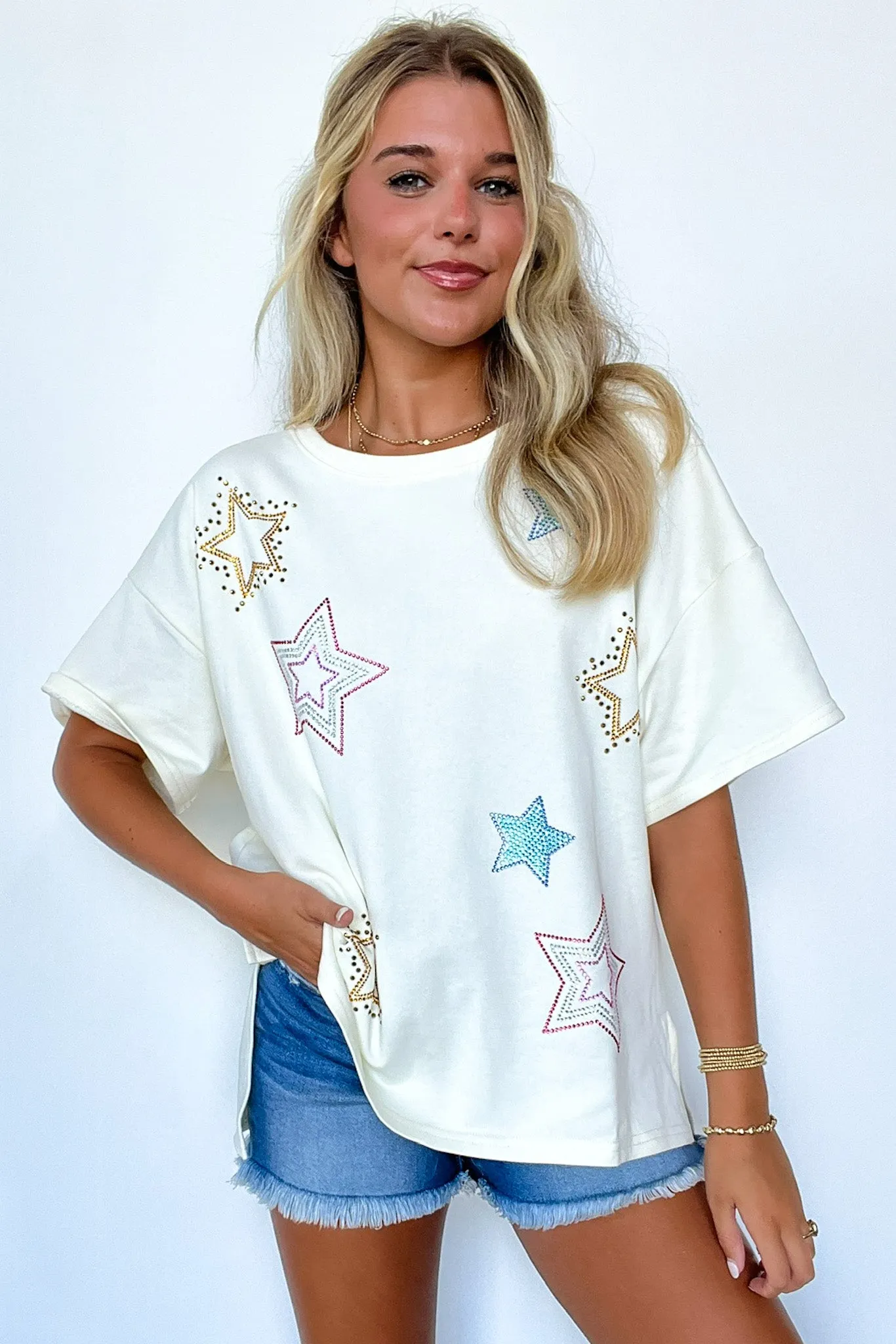 Star Studded Graphic Tee sold by Madison + Mallory product image thumbnail 3