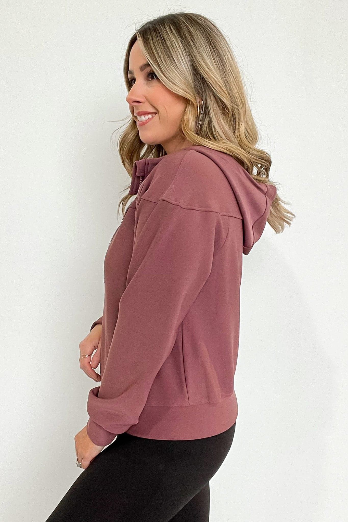 Synoy Scuba Knit Zip Hooded Jacket sold by Madison + Mallory product image thumbnail 13