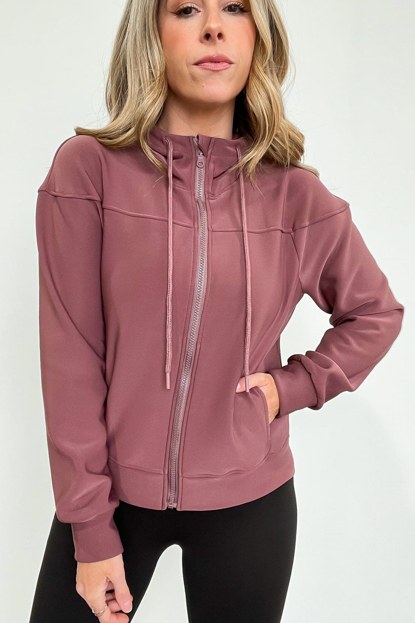 Synoy Scuba Knit Zip Hooded Jacket sold by Madison + Mallory product image thumbnail 14