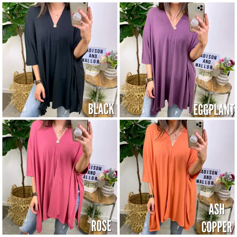 Flirt with Now Relaxed Fit Tunic Top sold by Madison + Mallory