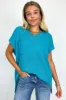Marieka V-Neck Knit Pocket Top - FINAL SALE sold by Madison + Mallory
