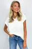 Marieka V-Neck Knit Pocket Top - FINAL SALE sold by Madison + Mallory