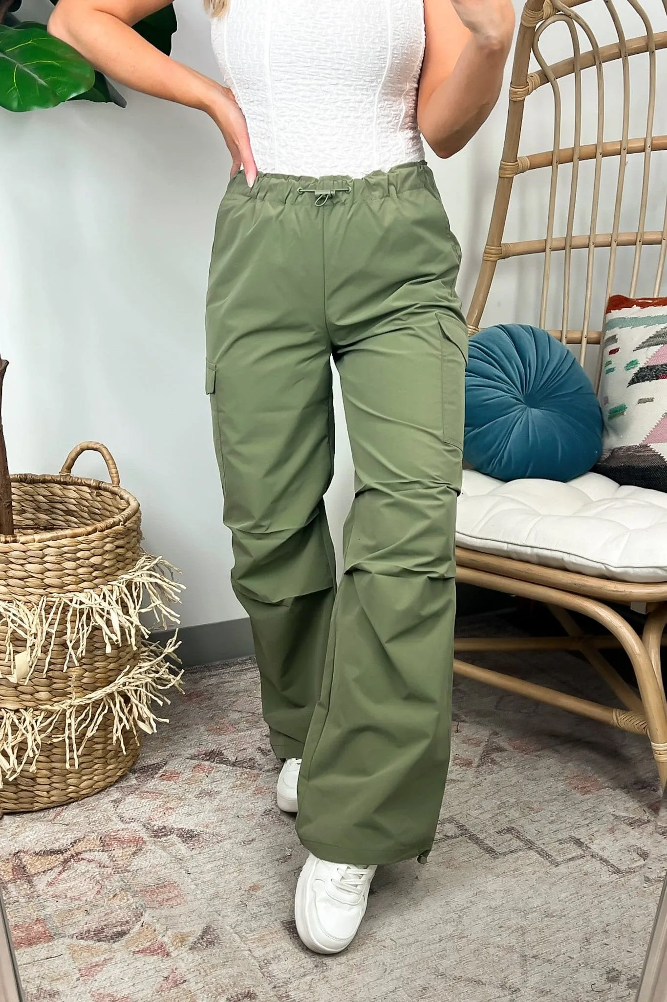 Soraie Cargo Parachute Pants - FINAL SALE sold by Madison + Mallory product image thumbnail 3