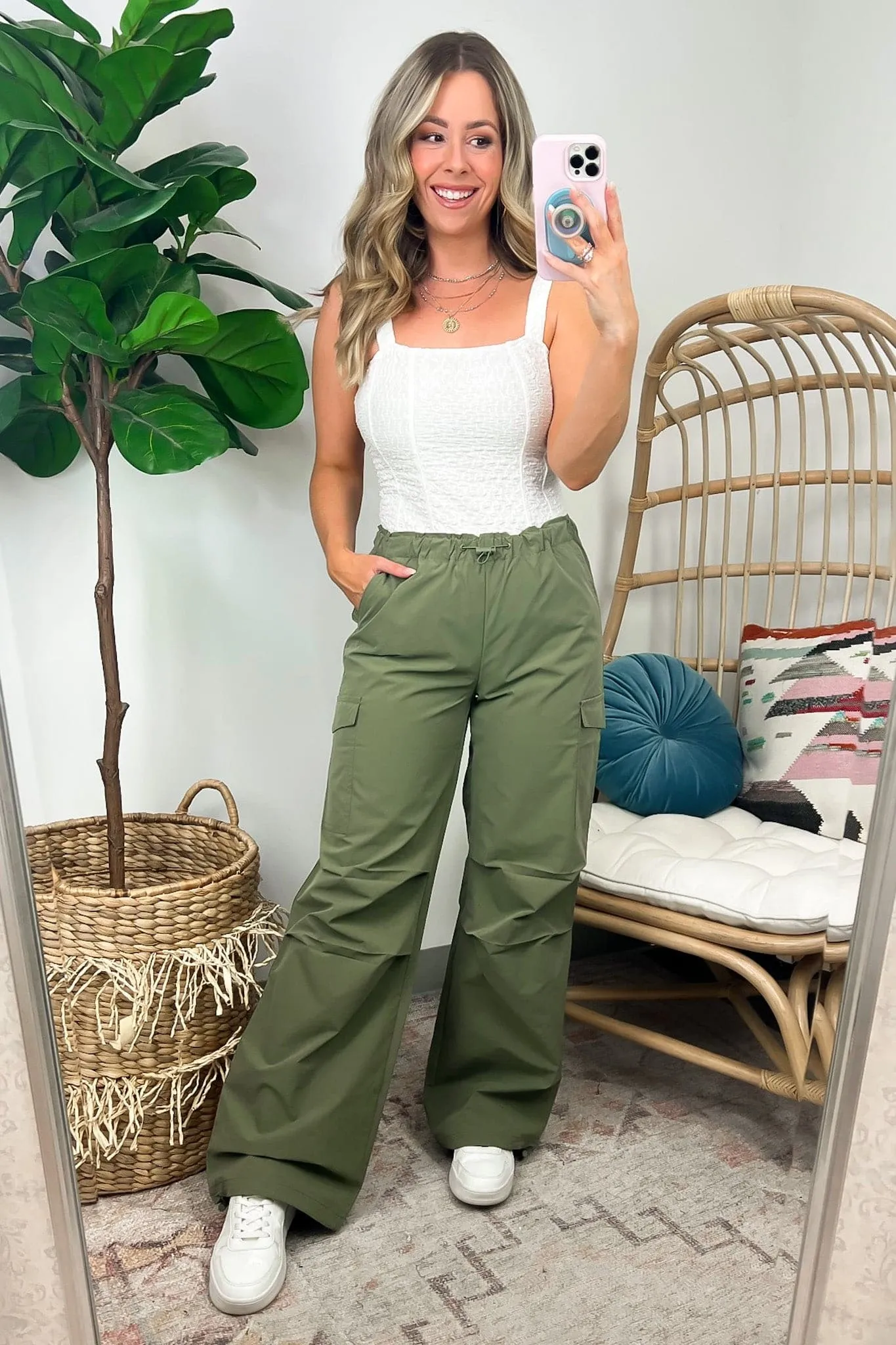 Soraie Cargo Parachute Pants - FINAL SALE sold by Madison + Mallory product image thumbnail 5