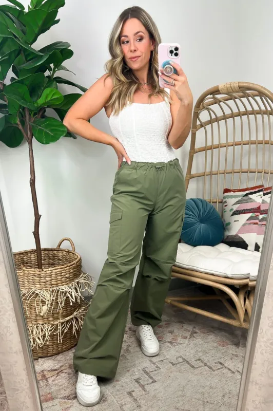 Soraie Cargo Parachute Pants - FINAL SALE sold by Madison + Mallory