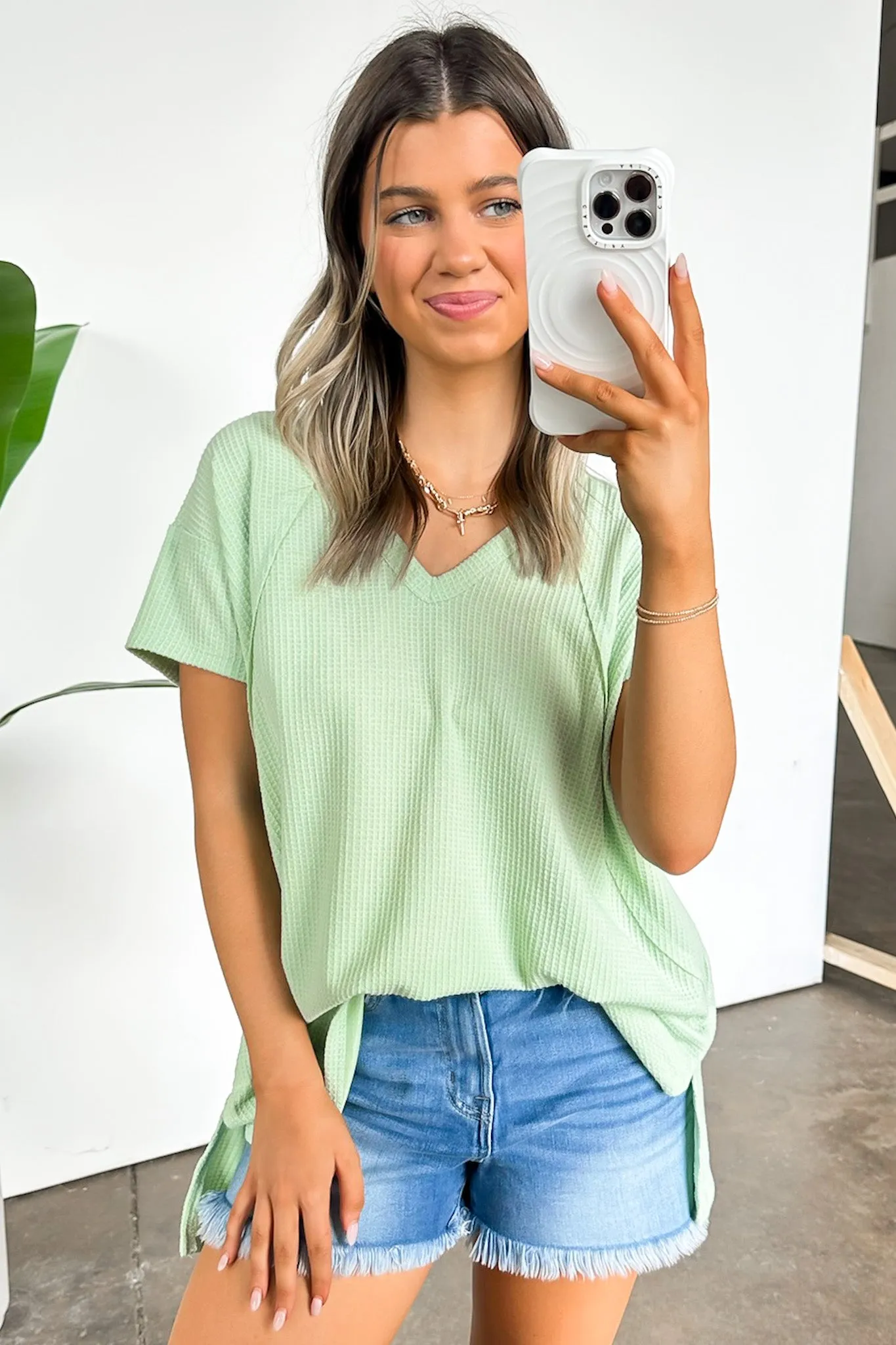 Brynn V-Neck Flowy Top - FINAL SALE sold by Madison + Mallory product image thumbnail 2