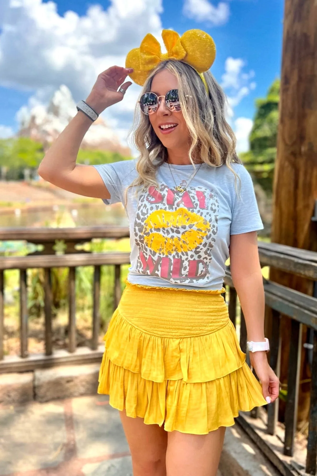 Stay Wild Animal Print Kiss Graphic Tee - FINAL SALE sold by Madison + Mallory