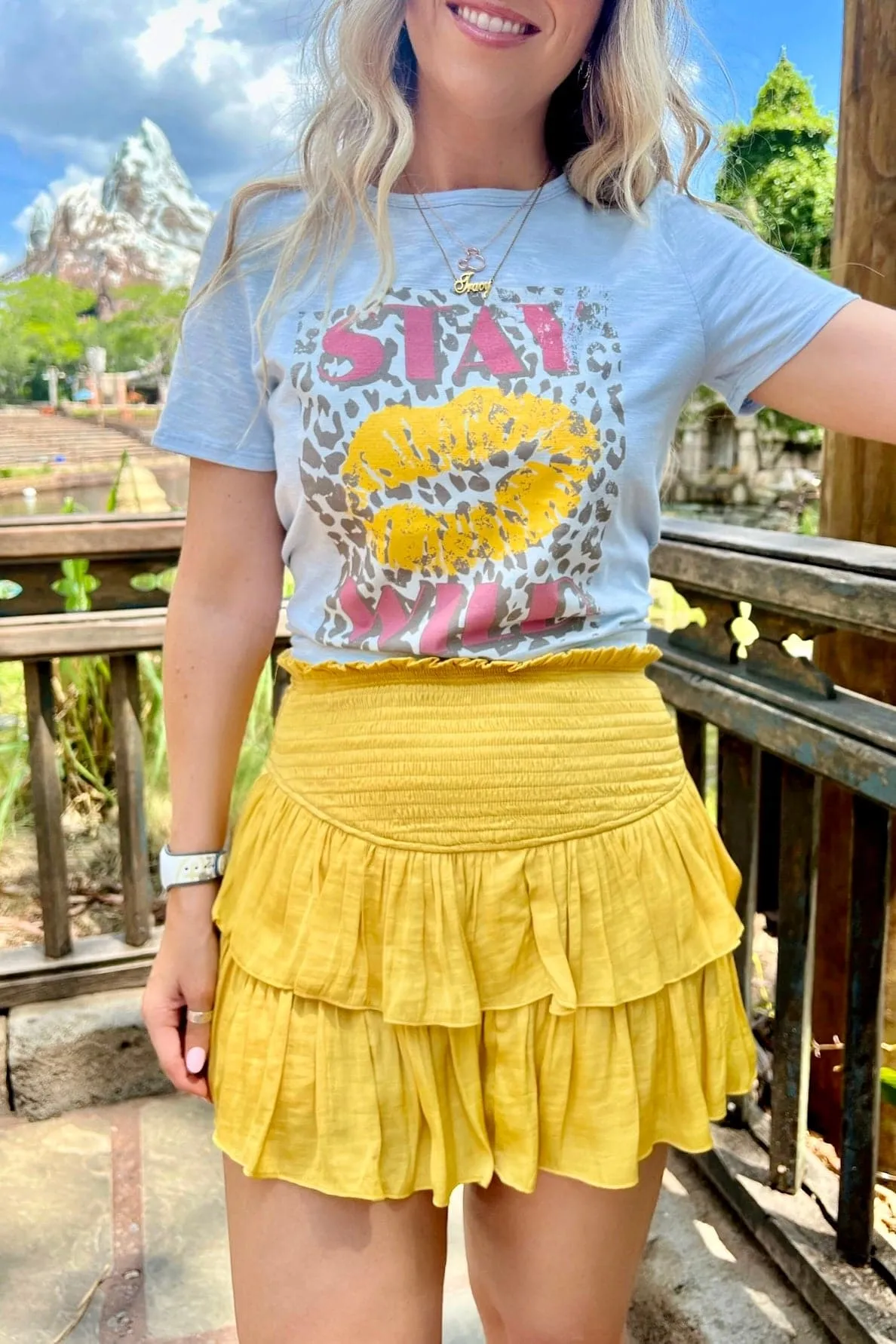 Stay Wild Animal Print Kiss Graphic Tee - FINAL SALE sold by Madison + Mallory product image thumbnail 2