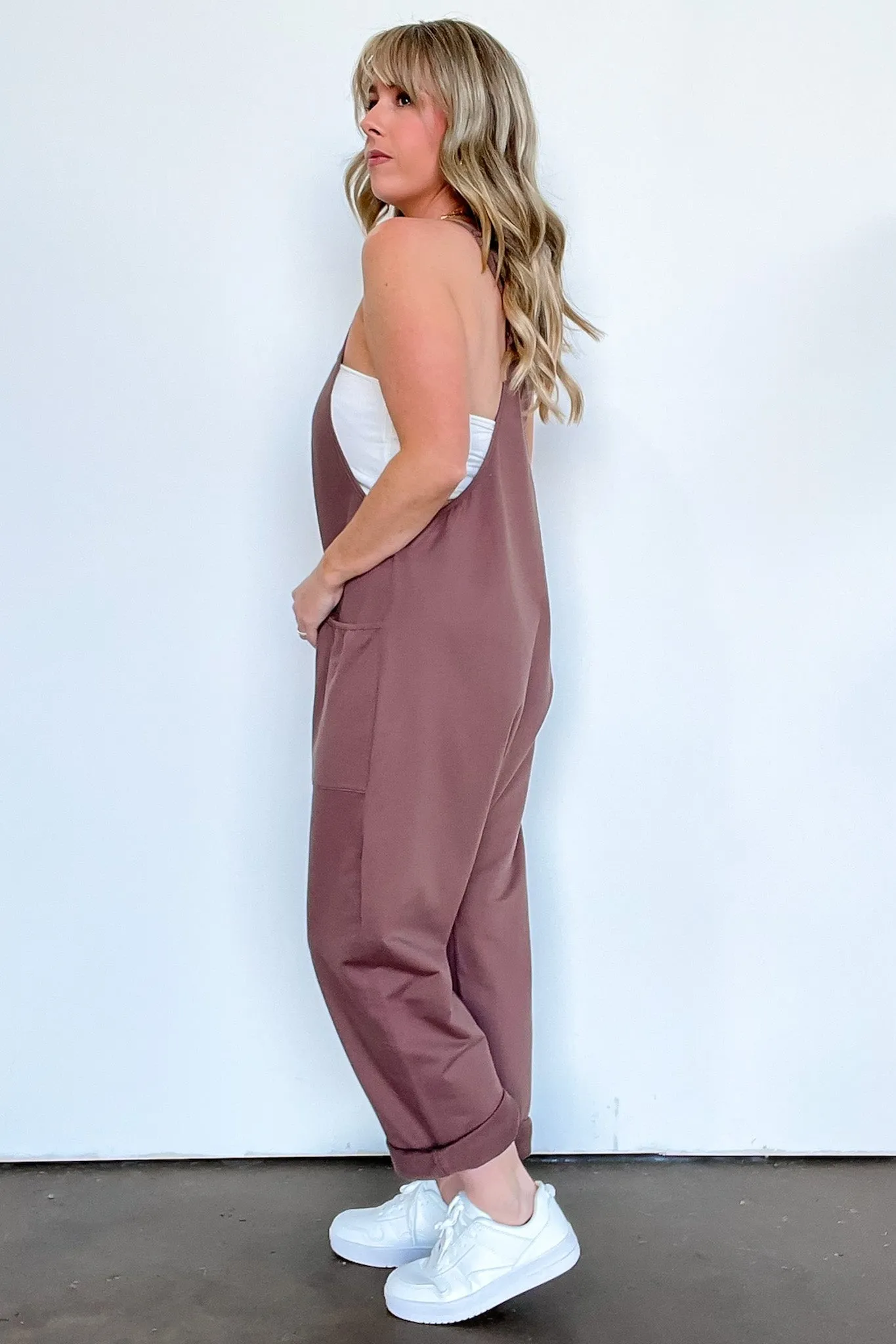 Hot Shot V-Neck Relaxed Jumpsuit - FINAL SALE sold by Madison + Mallory product image thumbnail 4