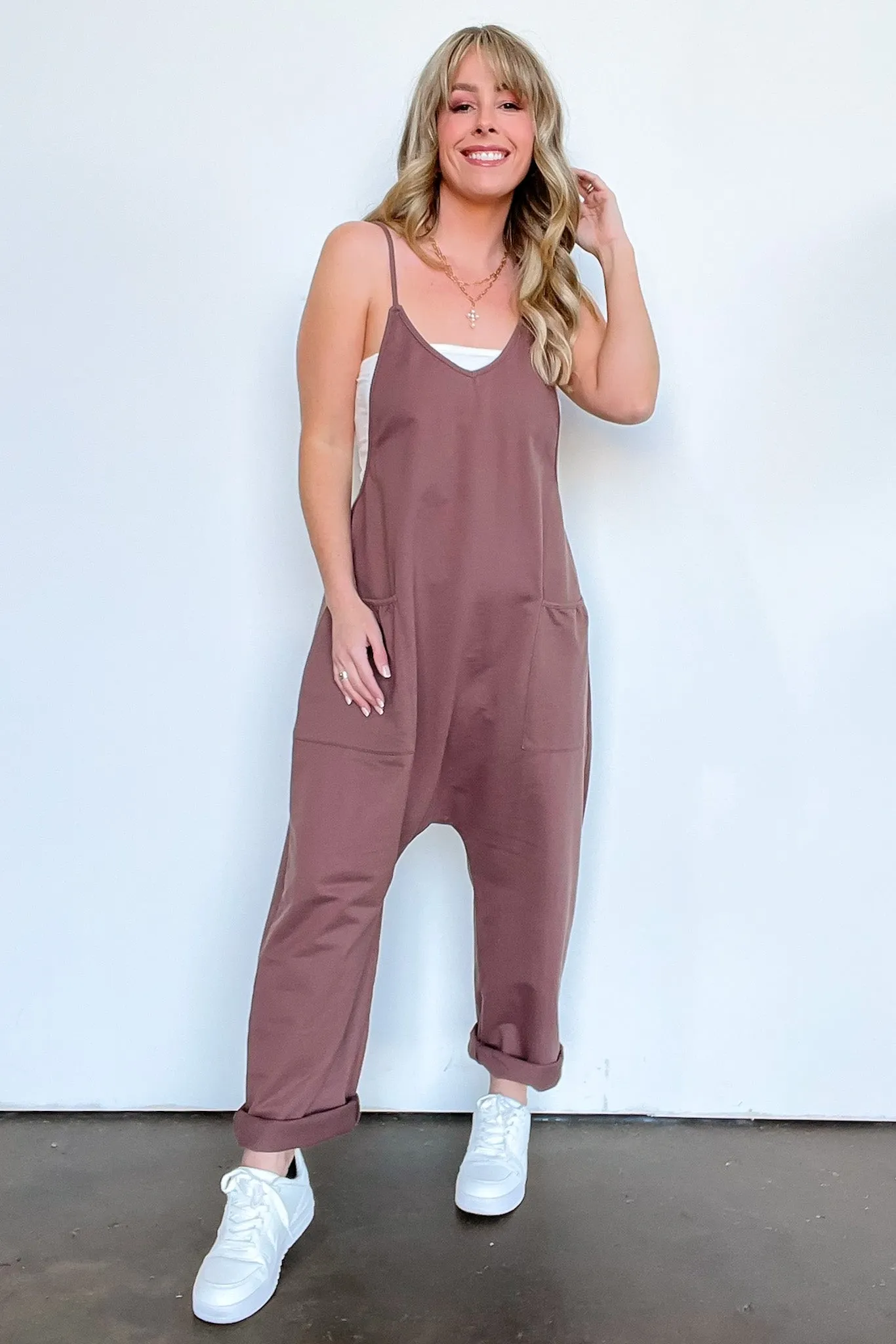 Hot Shot V-Neck Relaxed Jumpsuit - FINAL SALE sold by Madison + Mallory product image thumbnail 2