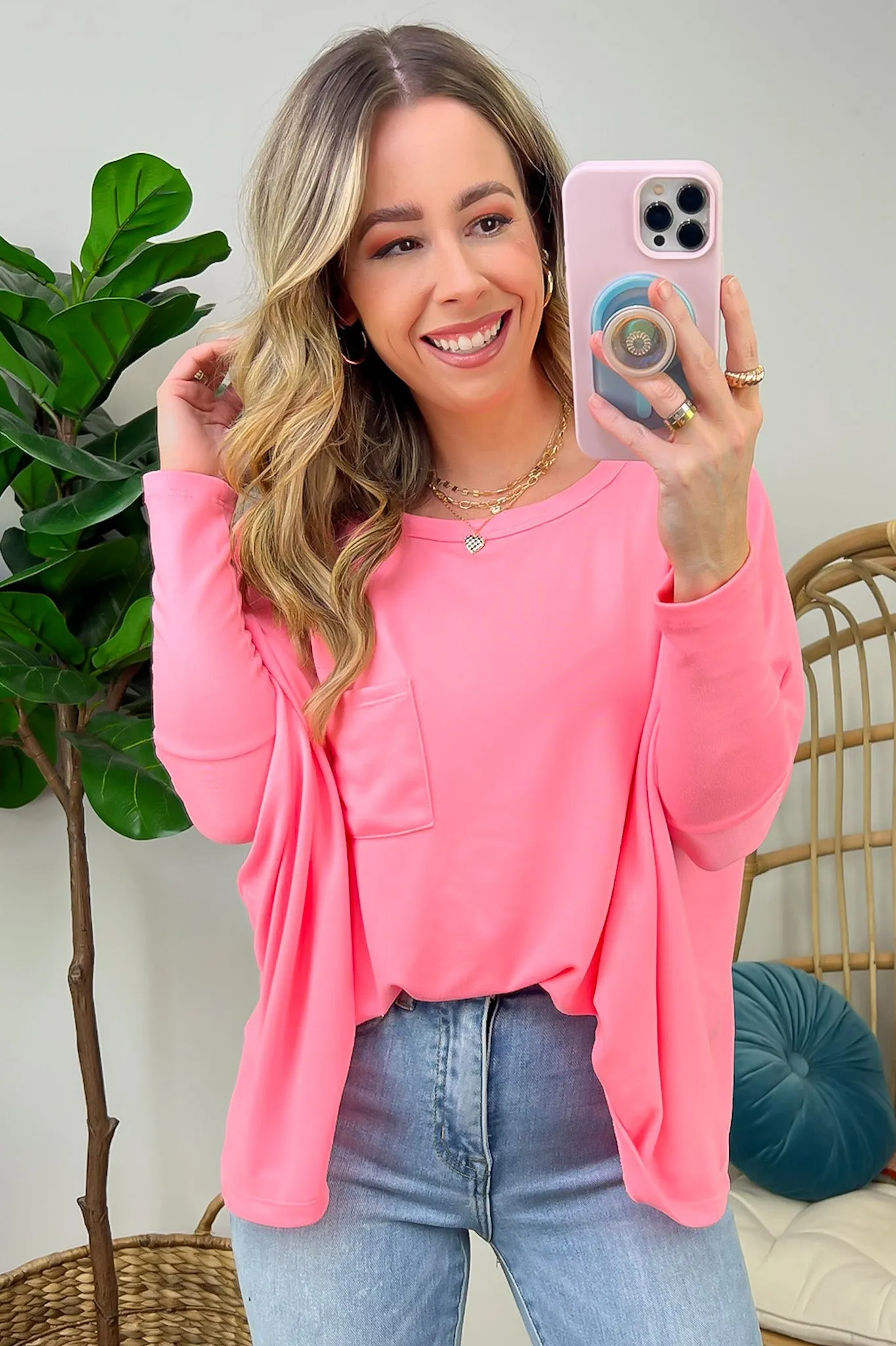 Sarafina Dolman Sleeve Pocket Top - FINAL SALE sold by Madison + Mallory product image thumbnail 4