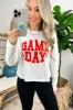 Game Day Graphic Cropped Long Sleeve Tee - FINAL SALE sold by Madison + Mallory