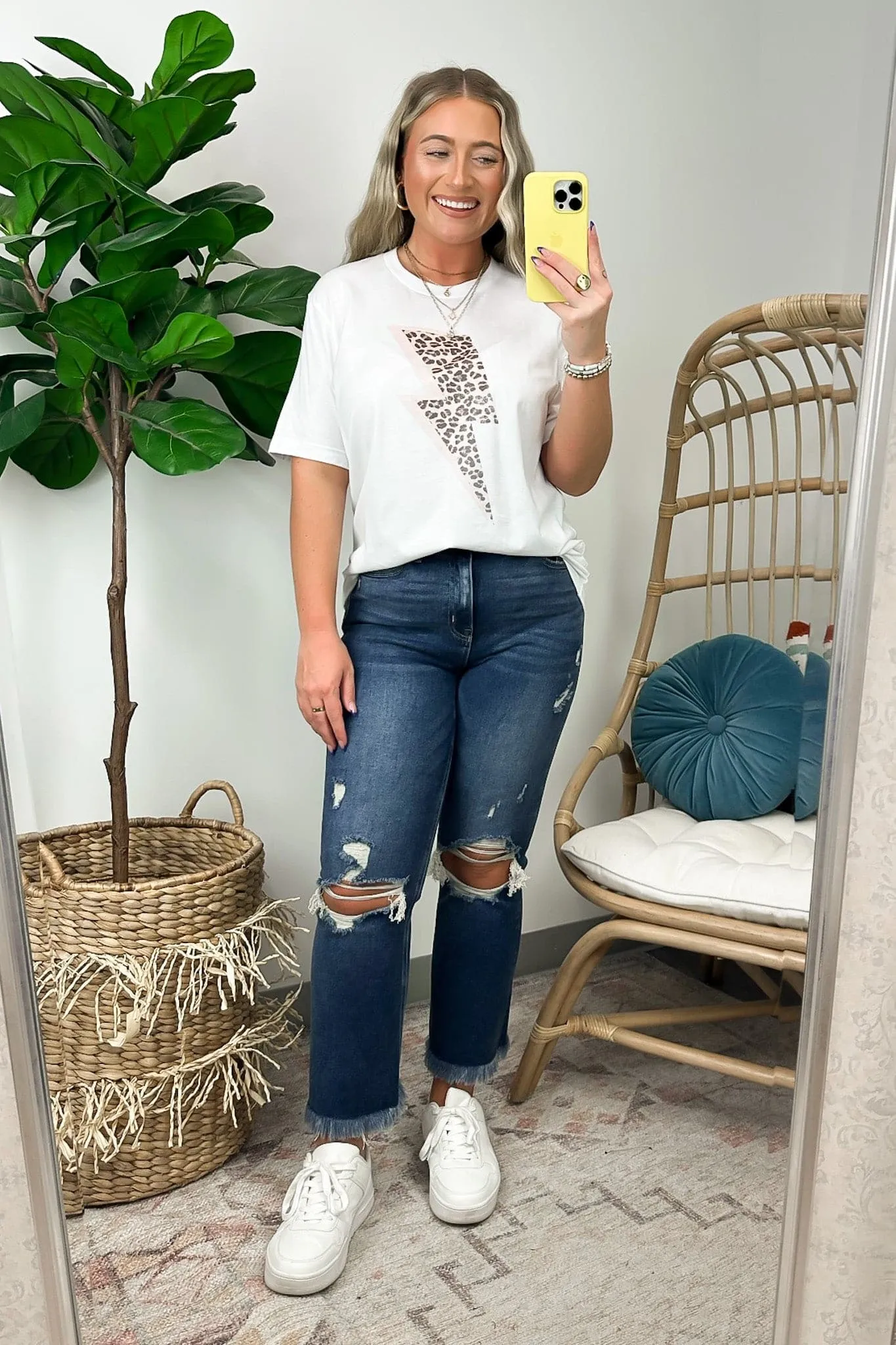 Wild Lightning Bolt Oversized Graphic Tee - FINAL SALE sold by Madison + Mallory product image thumbnail 4