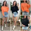 Reaching Out Off Shoulder Relaxed Top - FINAL SALE sold by Madison + Mallory