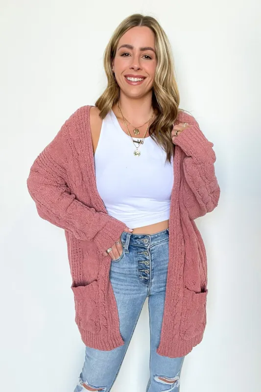 Style Forecast Cable Knit Cardigan - FINAL SALE sold by Madison + Mallory