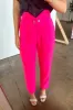 Kamie Button Pleated Straight Leg Pants - FINAL SALE sold by Madison + Mallory
