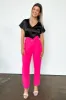 Kamie Button Pleated Straight Leg Pants - FINAL SALE sold by Madison + Mallory