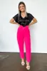 Kamie Button Pleated Straight Leg Pants - FINAL SALE sold by Madison + Mallory