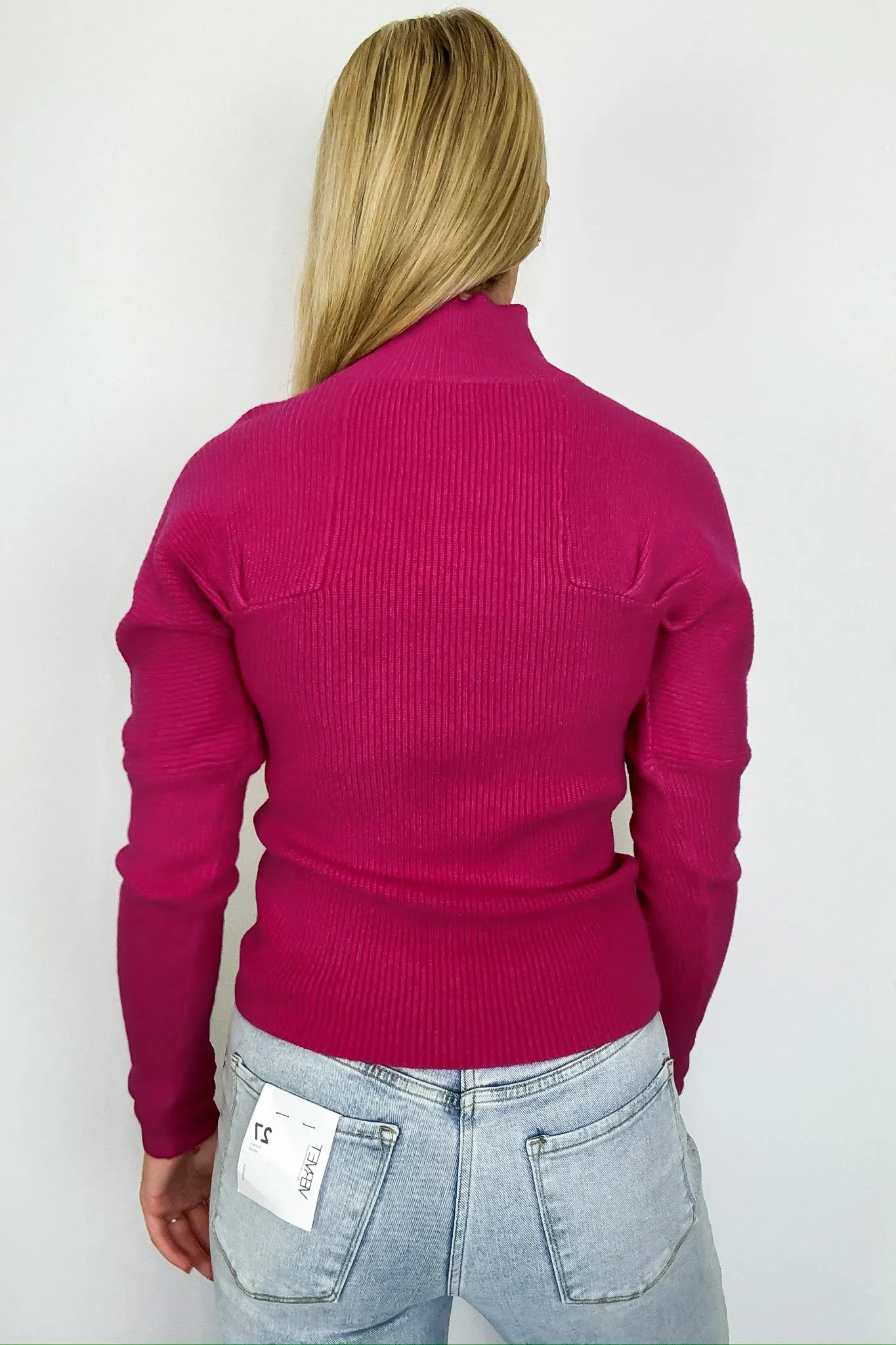 Camie Ribbed Mock Neck Sweater sold by Madison + Mallory product image thumbnail 5