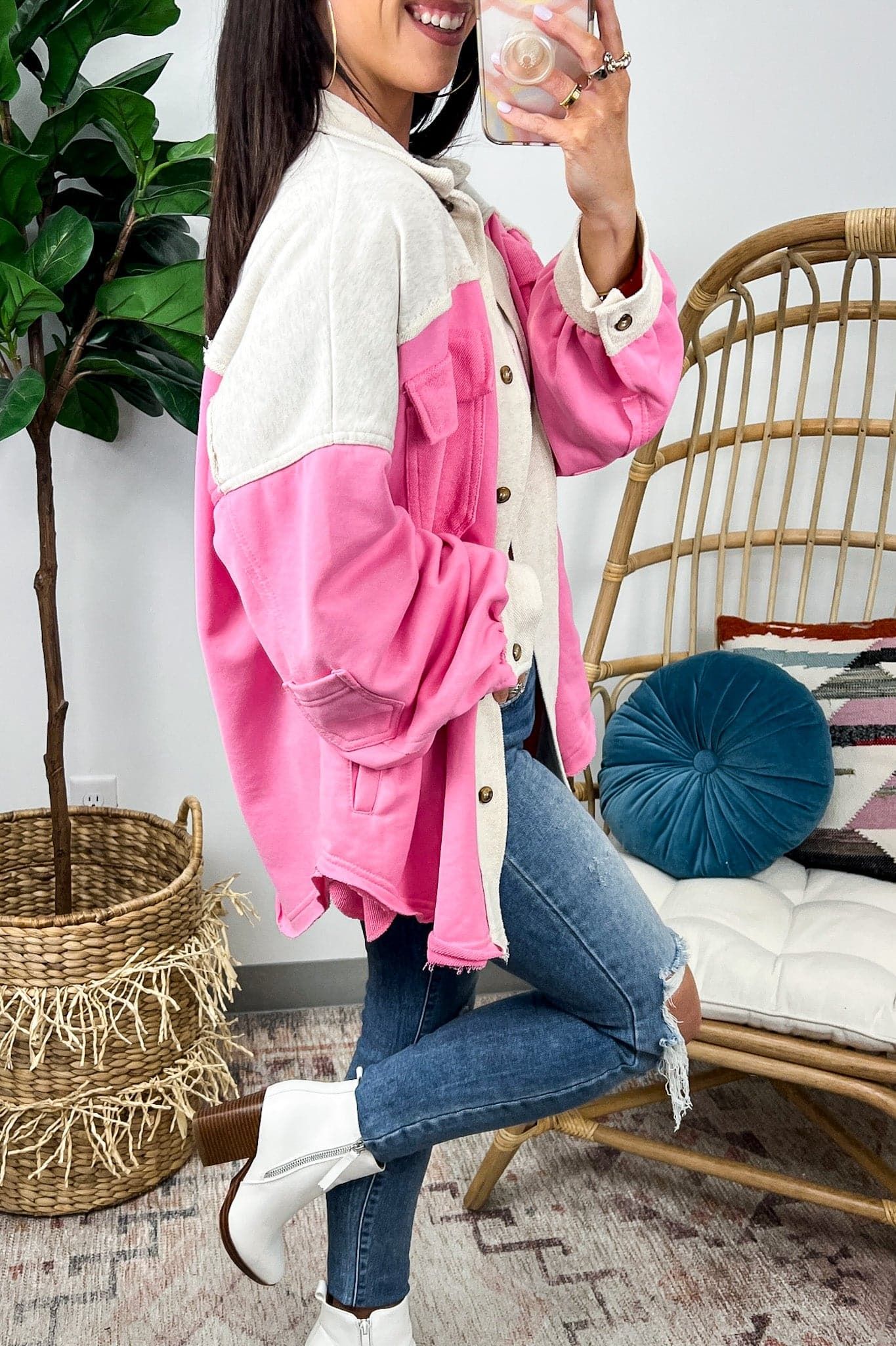 Style Starter Color Block Oversized Shacket - FINAL SALE sold by Madison + Mallory product image thumbnail 5