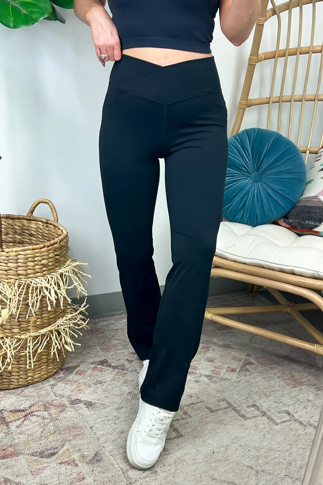 Everyday Mood V-Waist Flare Yoga Pants - FINAL SALE sold by Madison + Mallory product image thumbnail 4