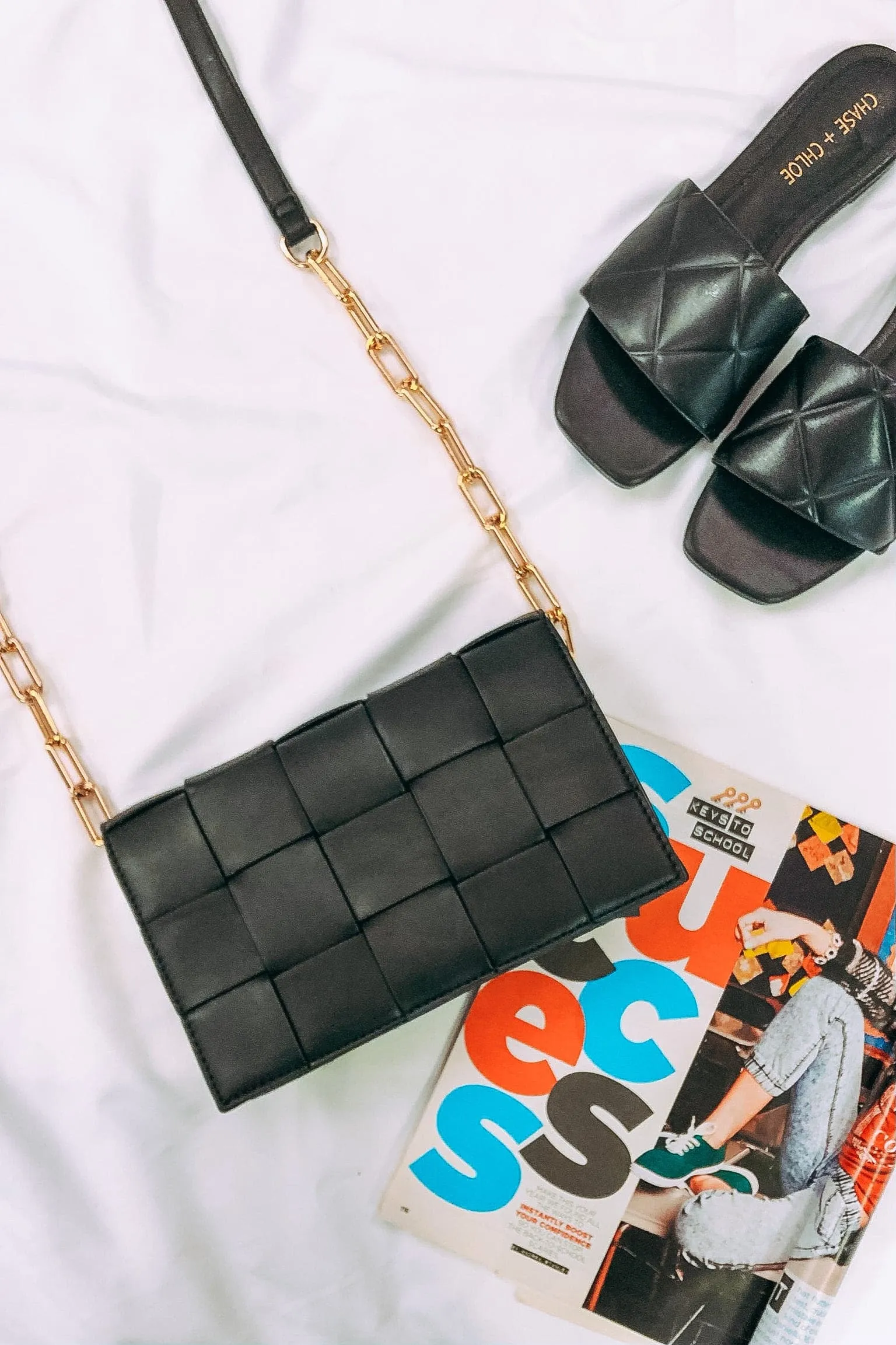 Fresh and Chic Woven Chain Link Crossbody Bag - FINAL SALE sold by Madison + Mallory