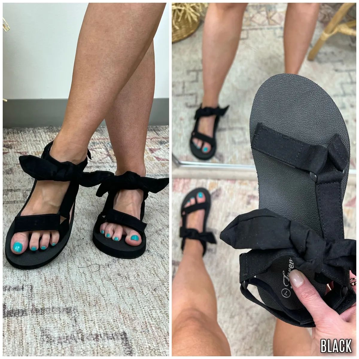 A Little Fierce Velcro Bow Sandals - FINAL SALE sold by Madison + Mallory product image thumbnail 2
