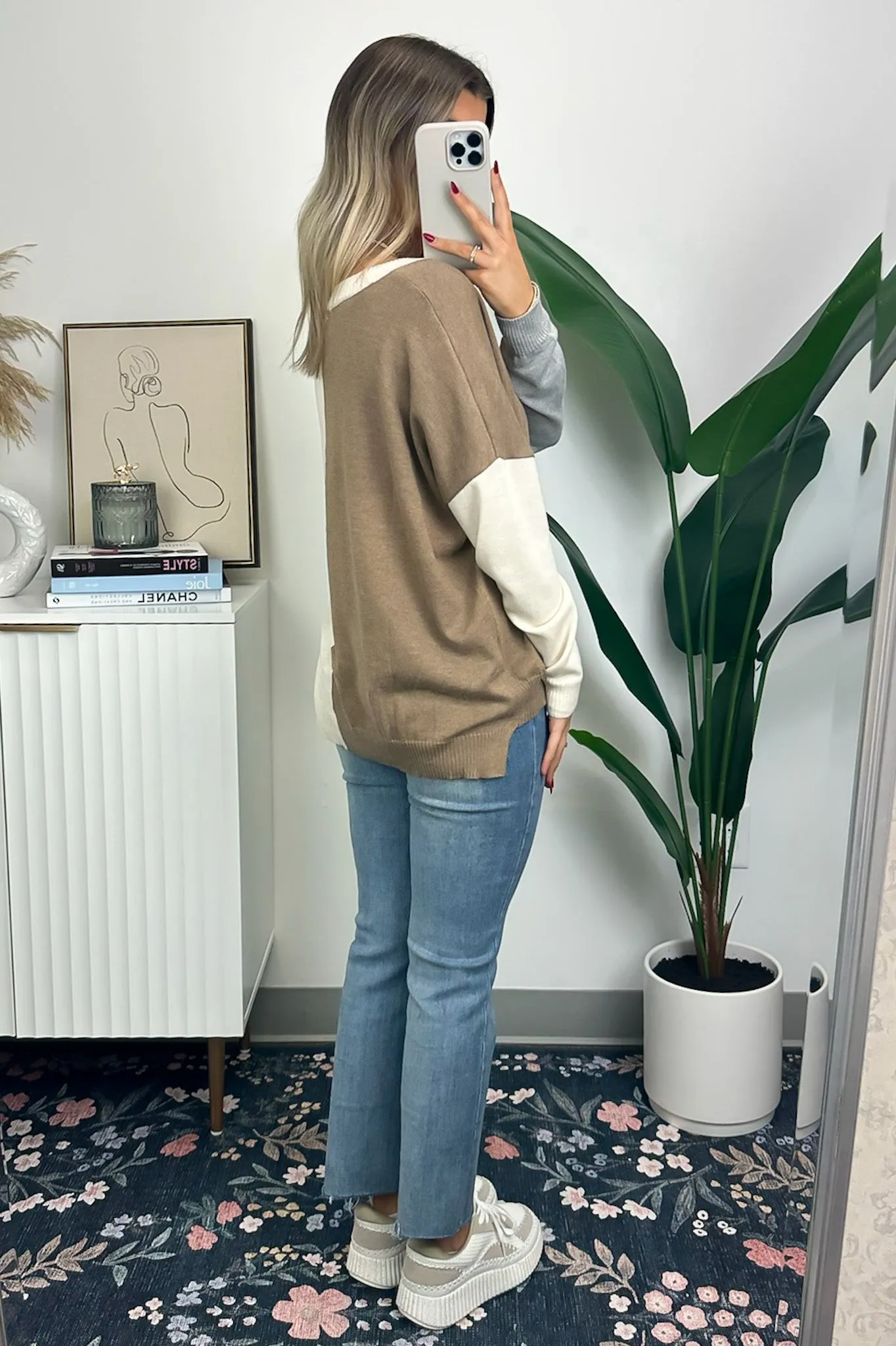 Keep it Interesting Color Block Knit Relaxed Sweater - FINAL SALE sold by Madison + Mallory product image thumbnail 4