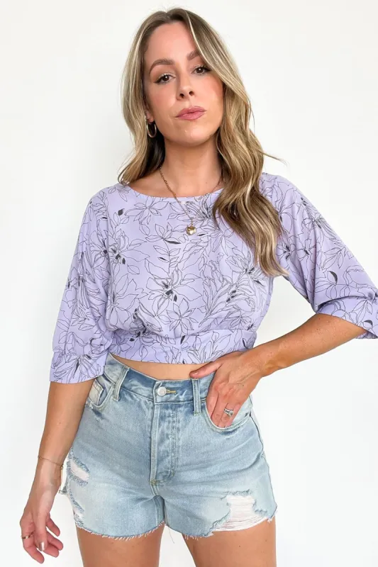 Forever Fanciful Floral Tie Back Top - FINAL SALE sold by Madison + Mallory
