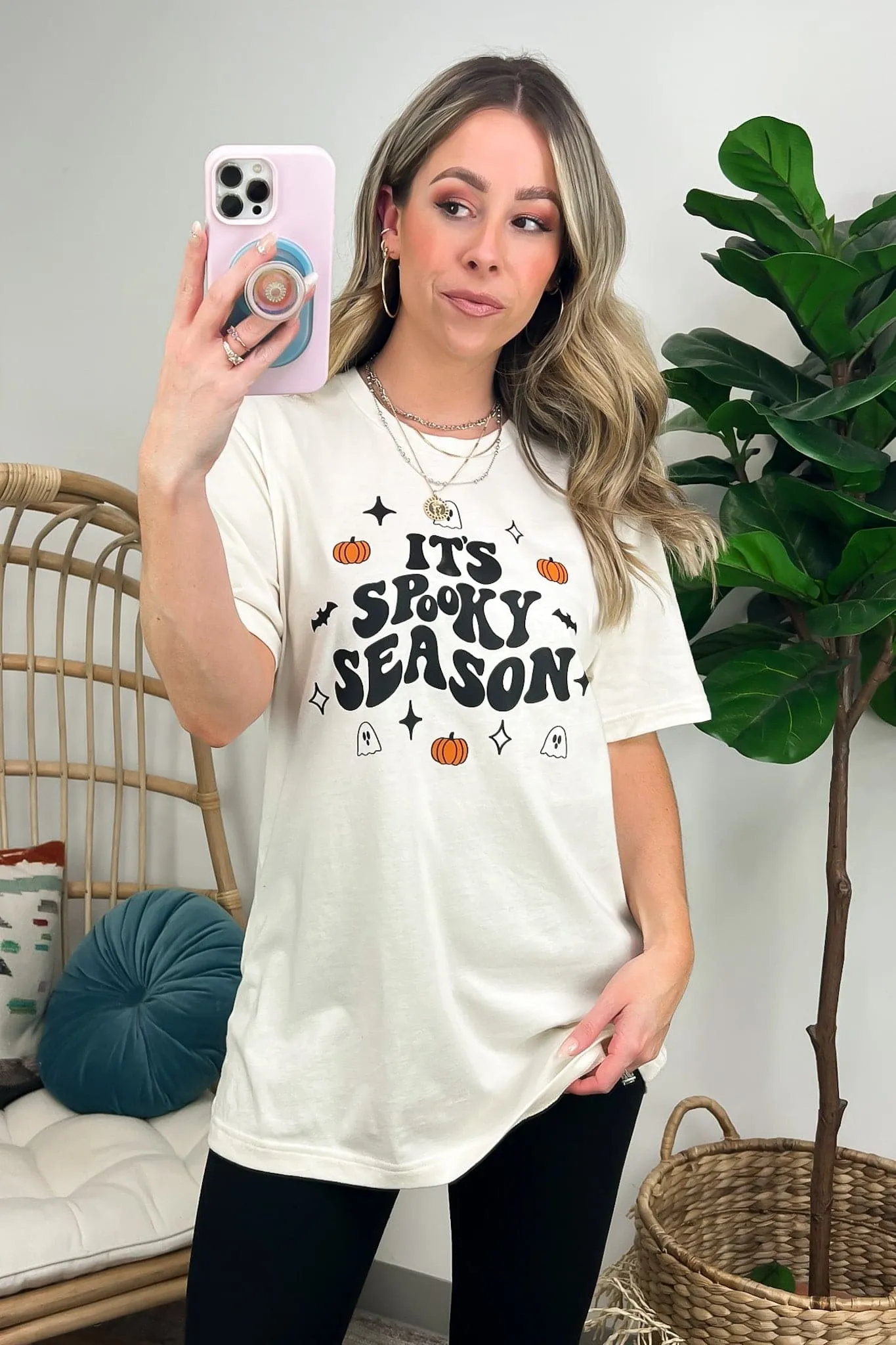 It's Spooky Season Retro Graphic Tee - FINAL SALE sold by Madison + Mallory product image thumbnail 4